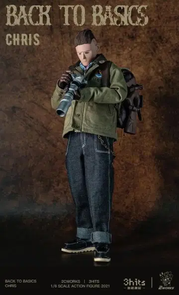 3HITS 2CWORKS 1/6 종군 카메라맨 크리스 3H001