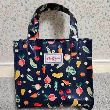 캐스키드슨 야채 패턴 런치 토트 미니 토트 도시락 백