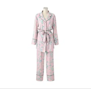 [미사용] 프랑프랑, '시노와즈리 패턴' 리본 포함 파자마 룸웨어