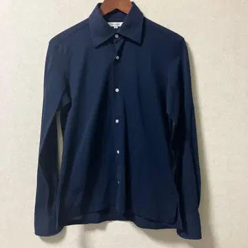 새상품급 RING JACKET 스트레치 네이비 긴팔 셔츠 카노코