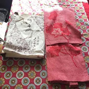 순수 실크 본 쥐기 기모노 빈티지 원단 리메이크 소재