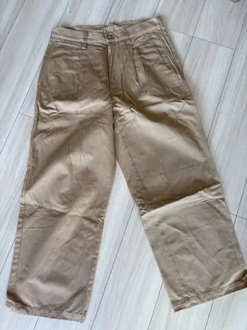 미사용 JOINT WORKS 베이지 코튼 팬츠 S