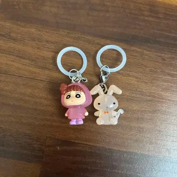 짱구는 못말려(크레용 신짱) 네네짱 & 맞기 토끼 세트 메지루시 액세서리