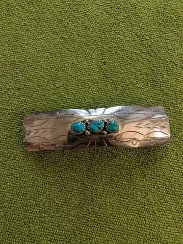 터콰이즈 장식 스털링 실버 머리핀