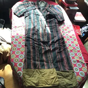 기모노 빈티지 원단 리메이크 소재 면 목화 탕젠 도테라