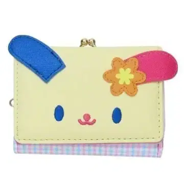 우사하나 지갑 다이컷 금속 잠금 지갑 가마구치 3단 폴더형 지갑 산리오