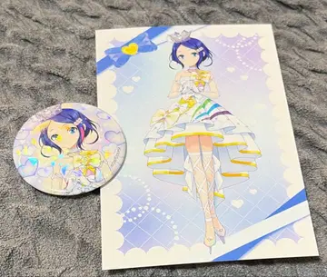 프리티 시리즈 15주년 쿄우 린네 홀로그램 캔뱃지 특전 엽서