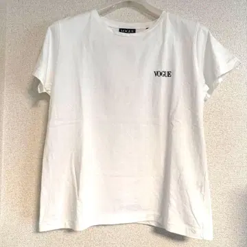 [VOGUE] 로고 트루 코튼 T셔츠 화이트 여성용 L