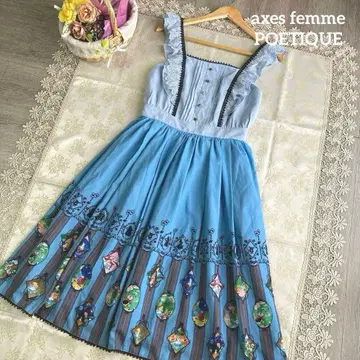axes femme POETIQUE 새상품급 원더랜드 앨리스 원피스