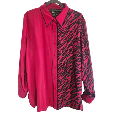 [레어] 80년대 Bob Mackie 실크 셔츠