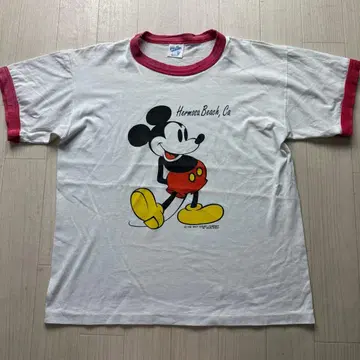 Velva Sheen 90s USA제 빈티지 올드 미키 티셔츠 M