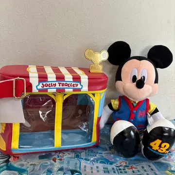 디즈니랜드 43주년 조리 트롤리 백 투니타운 봉제 인형