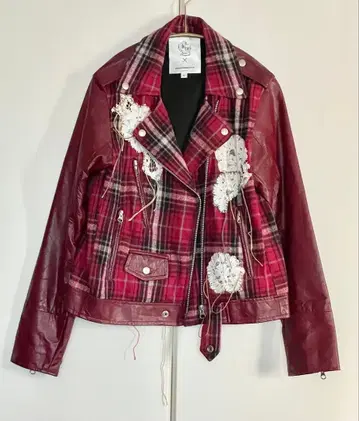 [ 미착용 ] Night Market 가죽 라이더 자켓