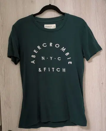 Abercrombie & Fitch S 사이즈 T셔츠 다크 그린