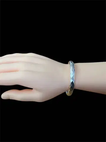 다이아컷 뱅글 약 18g 실버925