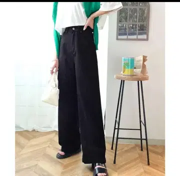 Classical Elf 아름다운 실루엣 하이웨스트 와이드 데님 팬츠