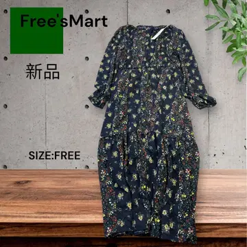 e1827 새상품 Free's Mart 꽃무늬 티어드 원피스 프리 사이즈