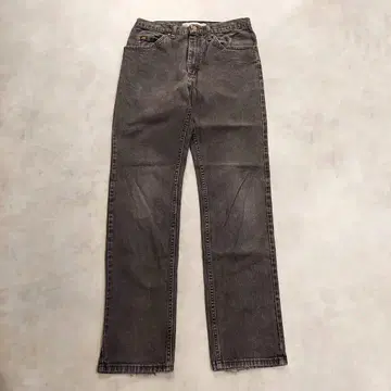 Lee 리 200 W32 블랙 데님 하의 구제 의류 블랙 18568