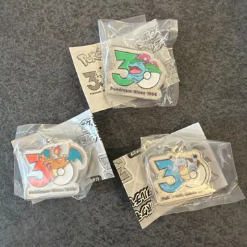 포켓몬 30주년 기념 메탈 참 리자몽 이상해꽃 거북왕