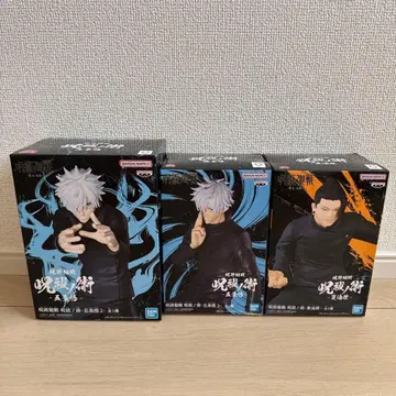 주술회전 피규어 3체 세트 고죠 사토루 게토 스구루