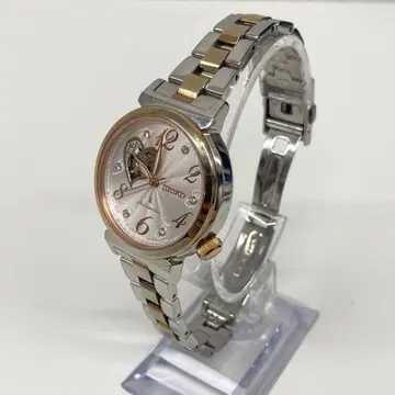 SEIKO 루키아 자동 와인딩 시계 여성용 실버/골드