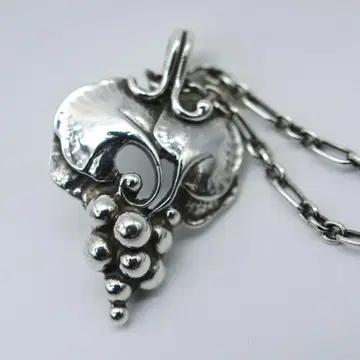 [ 컨디션 최상 ] 조지 젠슨 1996 이어 목걸이 포도 실버 925