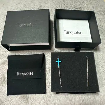SEKAINOOWARI 터콰이즈 목걸이 박스 포함