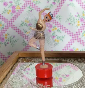 오르골 발레리나 인형 춤추는 발레리나 마그넷 쇼와 레트로