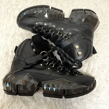 고품질 JIMMY CHOO [ 34 ] 다이아몬드 하이크 하이컷 스니커즈