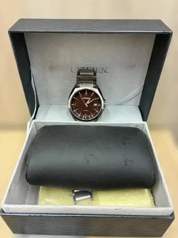 CITIZEN ATTESA 브라운 다이얼 시계