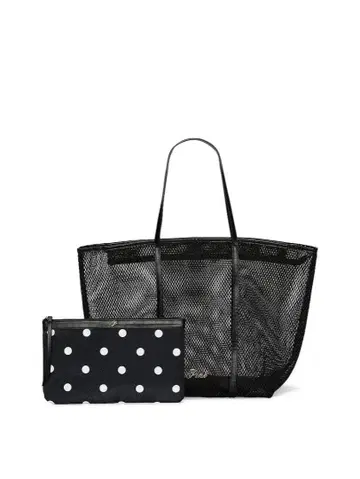 [새상품] 빅토리아 시크릿 메쉬 토트백 & 파우치 세트