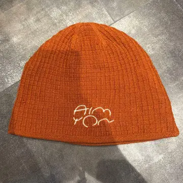 거의 미사용 아이묭 니트 모자 자수 로고 마알