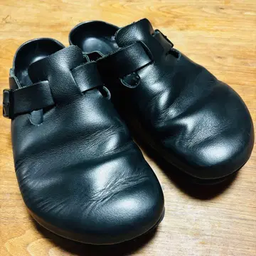 버켄스탁 보스턴 블랙 43 (28.0cm) 내추럴 가죽