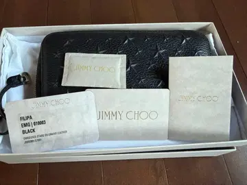 JIMMY CHOO 장지갑 별 모양 엠보