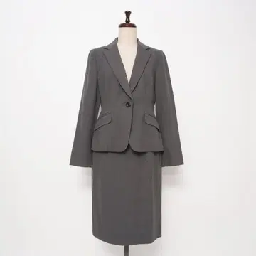 새상품급 Leilian 셋업 스커트 수트 그레이 사이즈 9*KD179