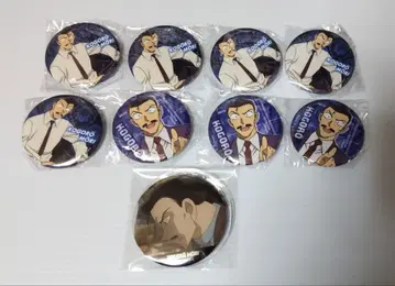 명탐정 코난 유명한(모리 코고로) 캔뱃지 긴 의자 커버 포함 캔뱃지