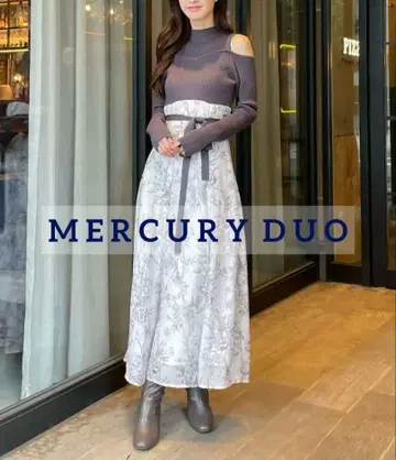 MERCURYDUO 니트 도킹 토와르 드 주이 원피스 S