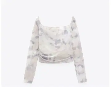 [ 세이라 착용 ] ZARA 개더 튤 상의