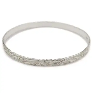 실버 925 하와이안 주얼리 뱅글 팔찌 Y04927