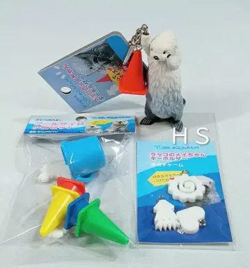 도바 수족관 랏코 메이짱 키링 & 참 & 잡화 3종 세트 새상품