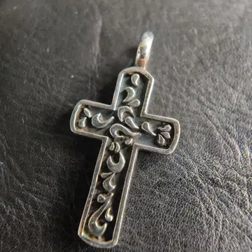 실버925 조각 장식 크로스 펜던트 탑 7.9g