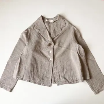 최근 모델 tumugu 츠무구 린넨 자켓 내추럴 프리