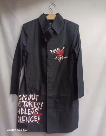 ACID JAZZ MEN MAD 남성용 프린트 코트 L