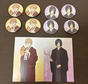 나츠메 우인장 검정 마토바 세이시 나토리 슈이치 캔뱃지 엽서