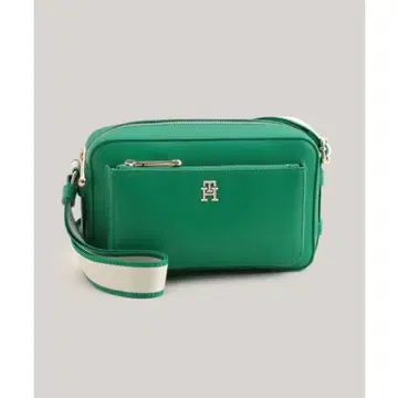 아이코닉 타미힐피거 카메라백 그린 숄더백