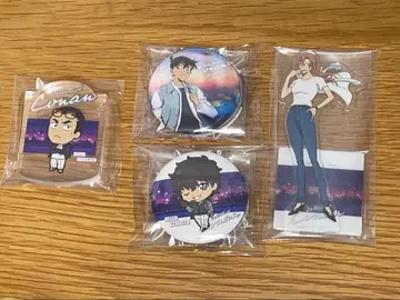 명탐정 코난 아크릴 스탠드 블록 캔 배지 세트 세가 럭키 쿠지