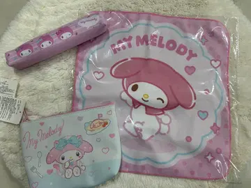 마이멜로디 파우치 타월 펜 케이스 세트
