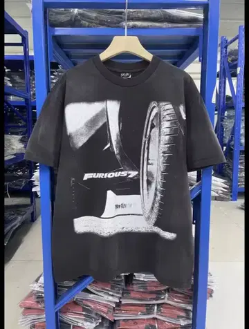 Fast & Furious (와일드 스피드) 반팔 T셔츠 워시드 가공