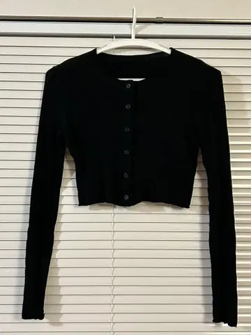 yo BIOTOP Sheer rib short cardigan