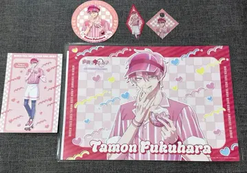 타몬군 카페 아모카페 후쿠하라 타몬 런치매트 코스터 엽서